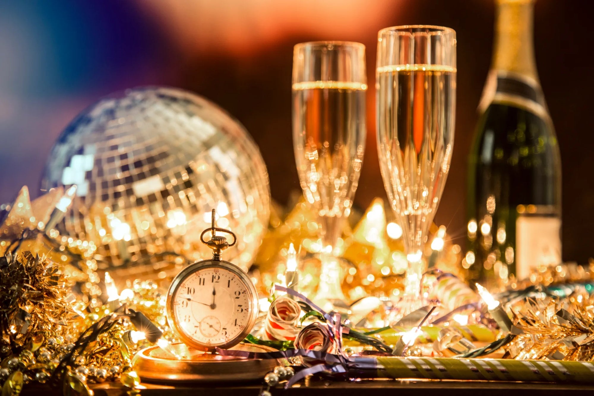 New Year's Eve Celebration and Midnight Toast